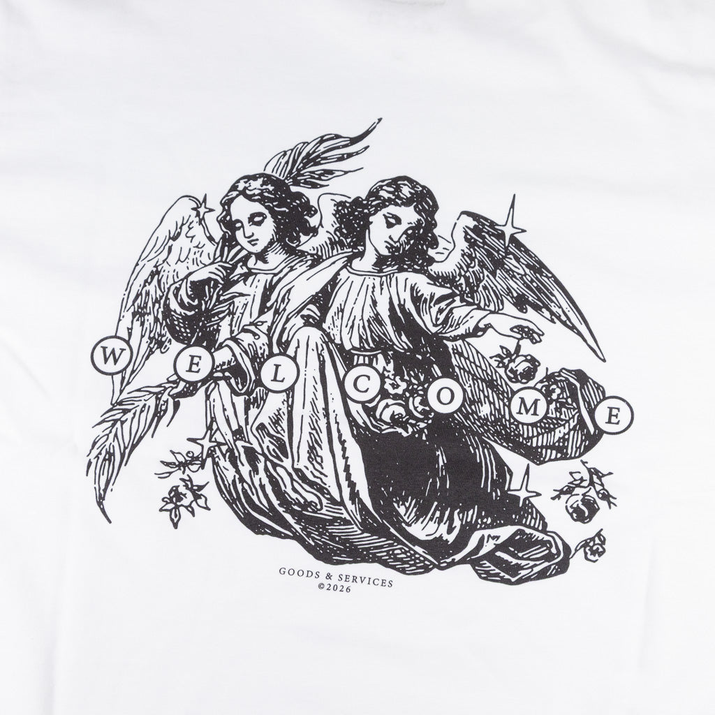 Welcome Skate Store Tranquility White T-Shirt