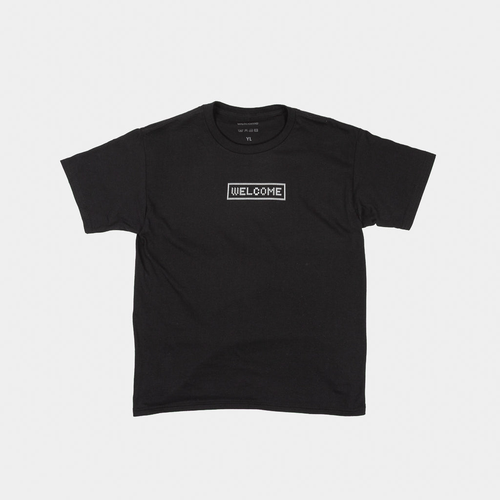 Welcome Skate Store Typo Kids Black T-Shirt