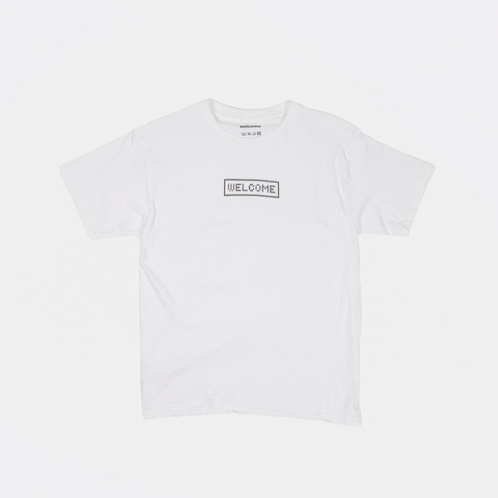 Welcome Skate Store Typo Kids White T-Shirt