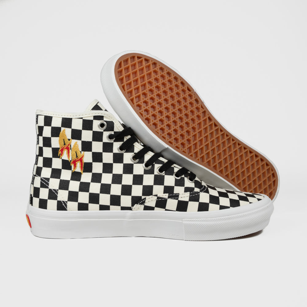 Vans Andrew Allen Checkerboard Skate Authentic High Shoes