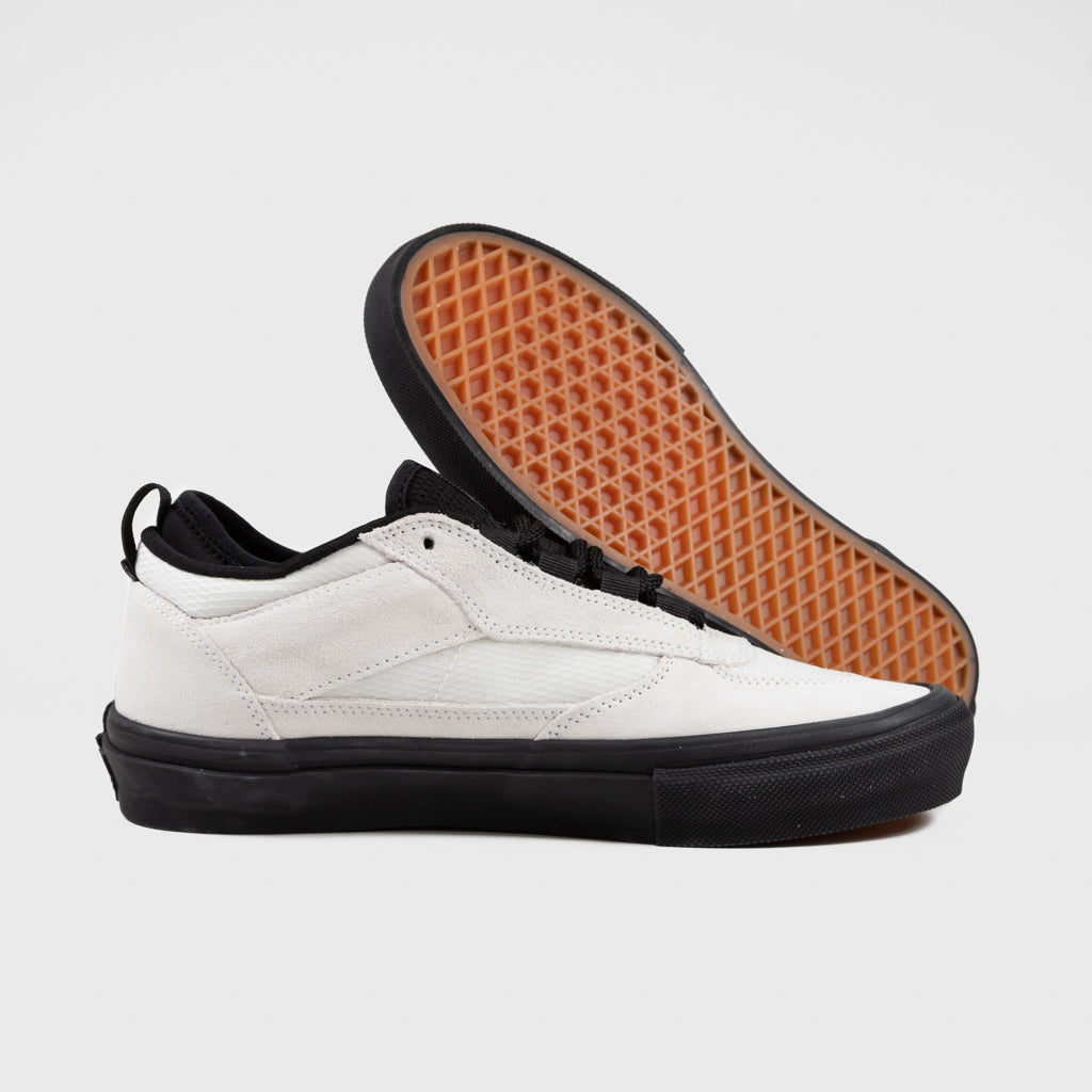 Vans White And Black Atiba Skate Safe Low Shoes