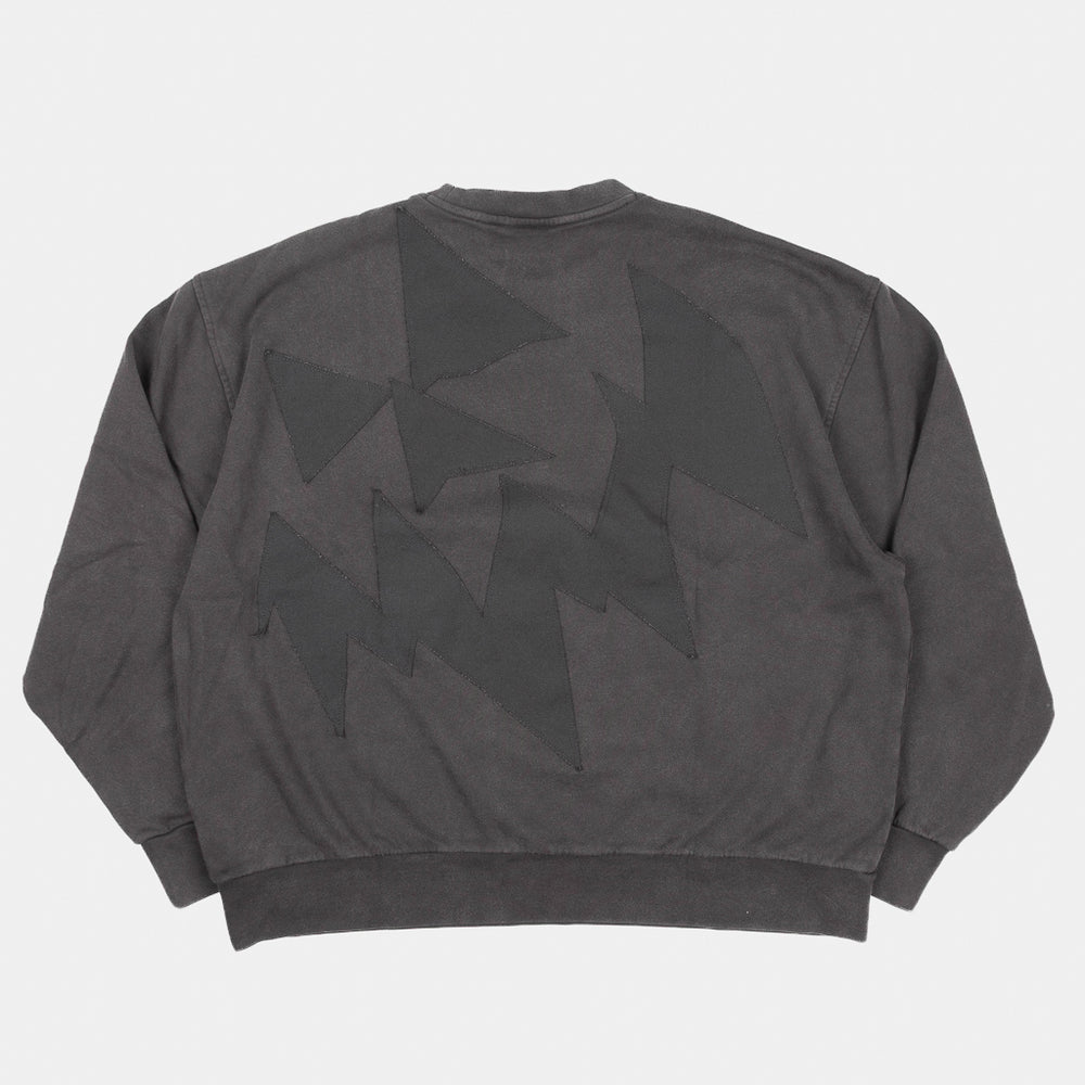 Back Of Vans OTW Bad Idea By CHITO Collaboration Black Crewneck Sweatshirt