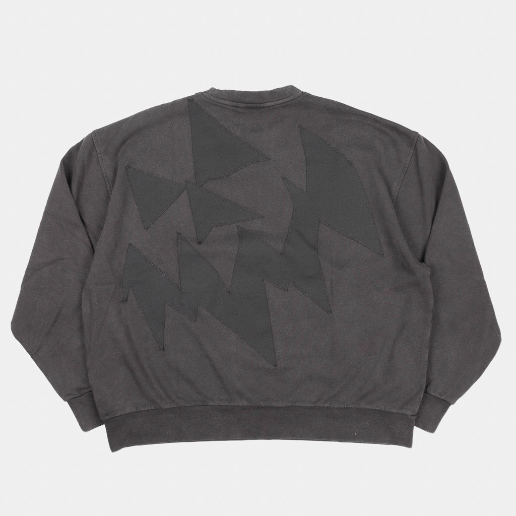Back Of Vans OTW Bad Idea By CHITO Collaboration Black Crewneck Sweatshirt