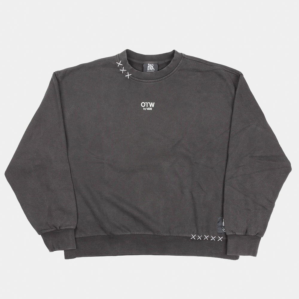 Front Of Vans OTW Bad Idea By CHITO Collaboration Black Crewneck Sweatshirt