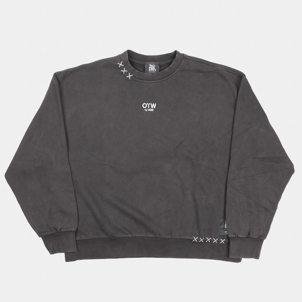 Front Of Vans OTW Bad Idea By CHITO Collaboration Black Crewneck Sweatshirt