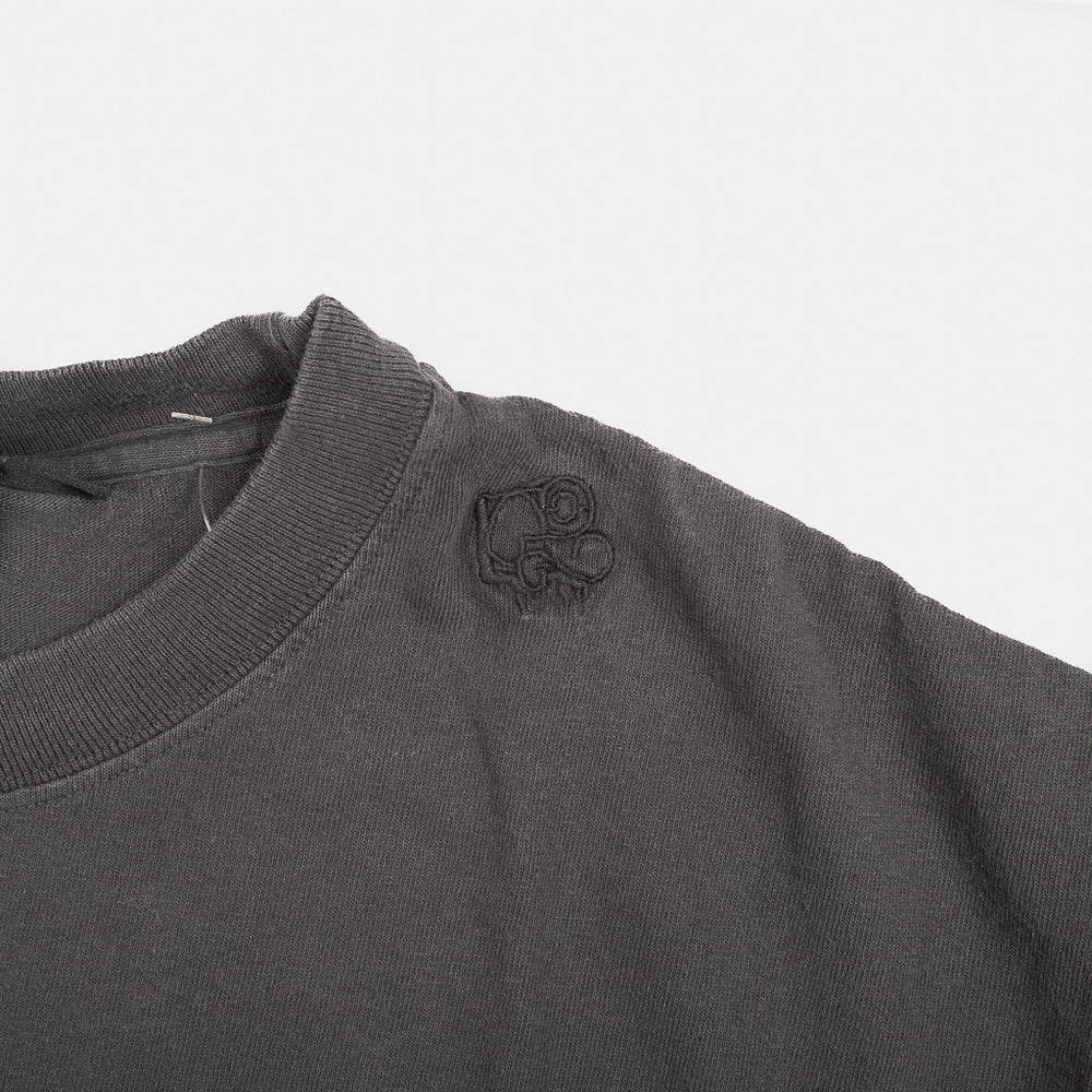 Neck Embroidery Of Vans OTW x Bad Idea By CHITO Black T-Shirt