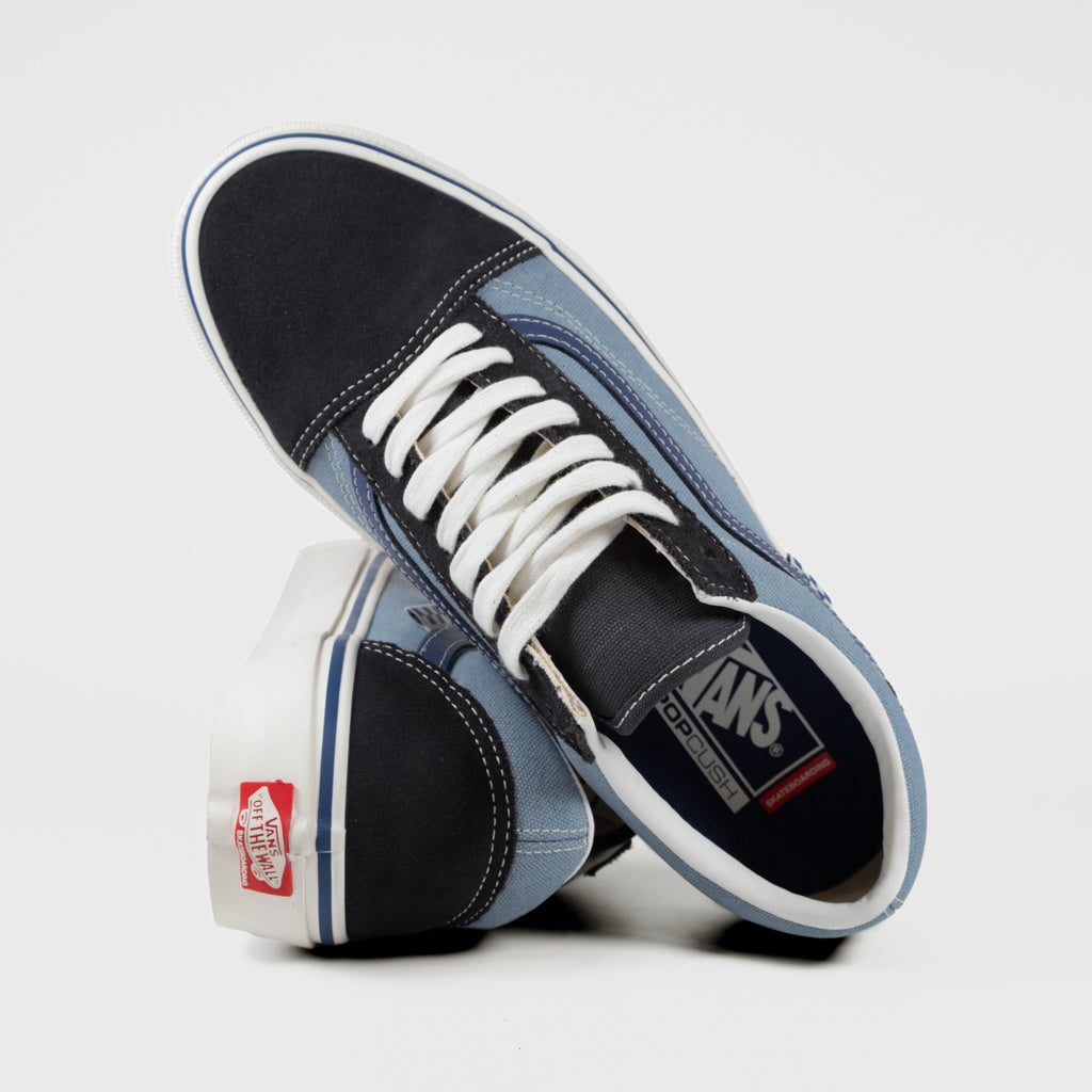 Vans Elijah Berle Skate Old Skool Shoes Elijah Berle Vintage Blue UK 5