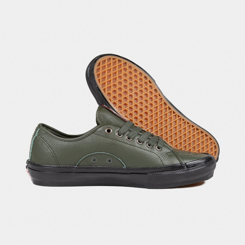 Vans Green Leather Hockey Skateboards AVE Classic Shoes