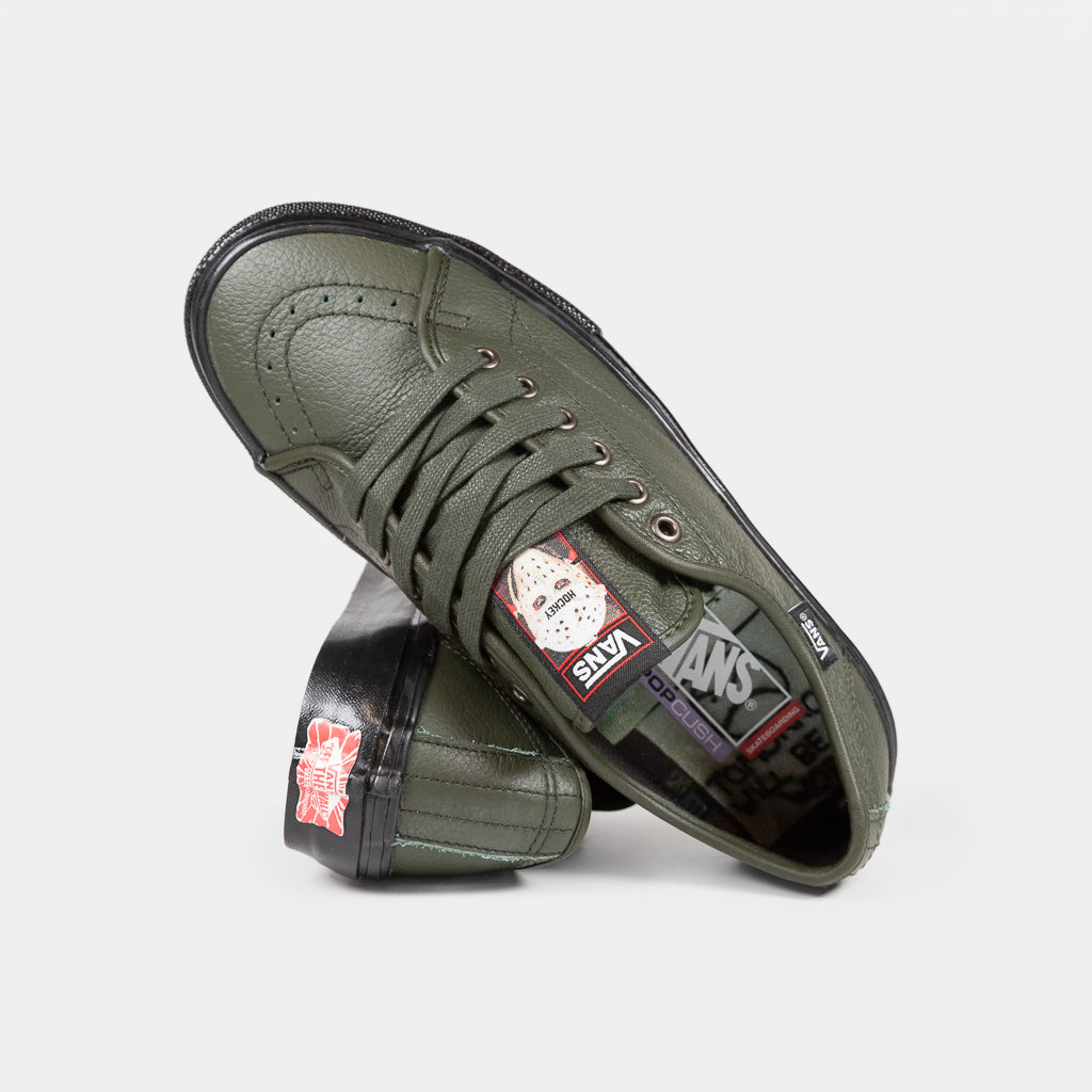 Vans Green Leather Hockey Skateboards AVE Classic Shoes