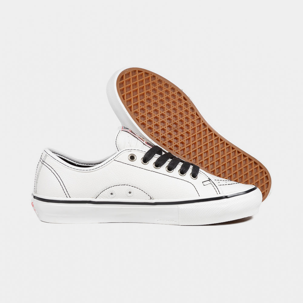 Vans White Leather Hockey Skateboards AVE Classic Shoes