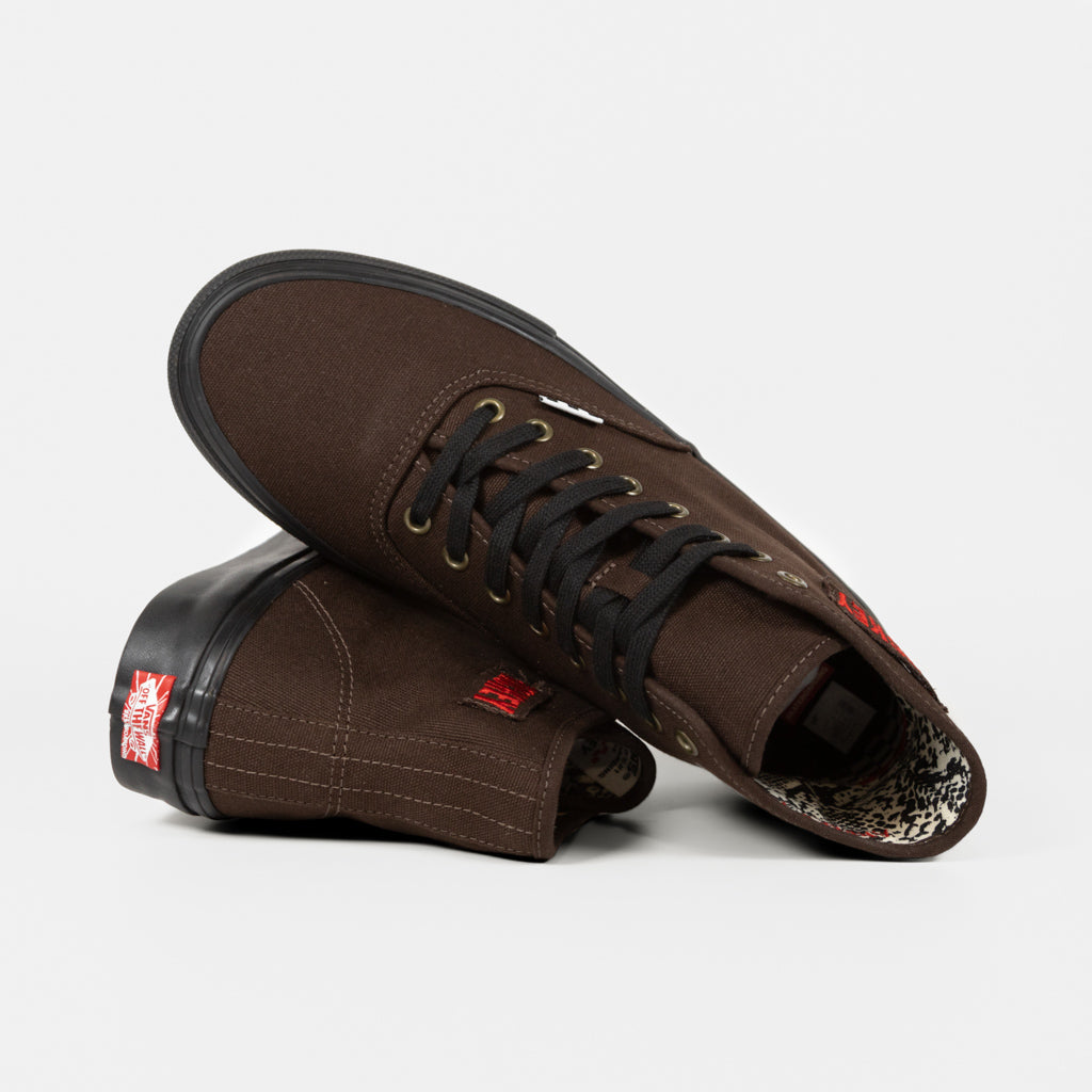 Vans Hockey Brown And Black Skate Authentic High Shoes