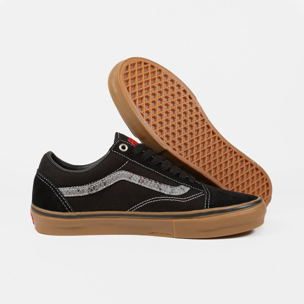 Vans Hockey Black And Gum Skate Old Skool Shoes