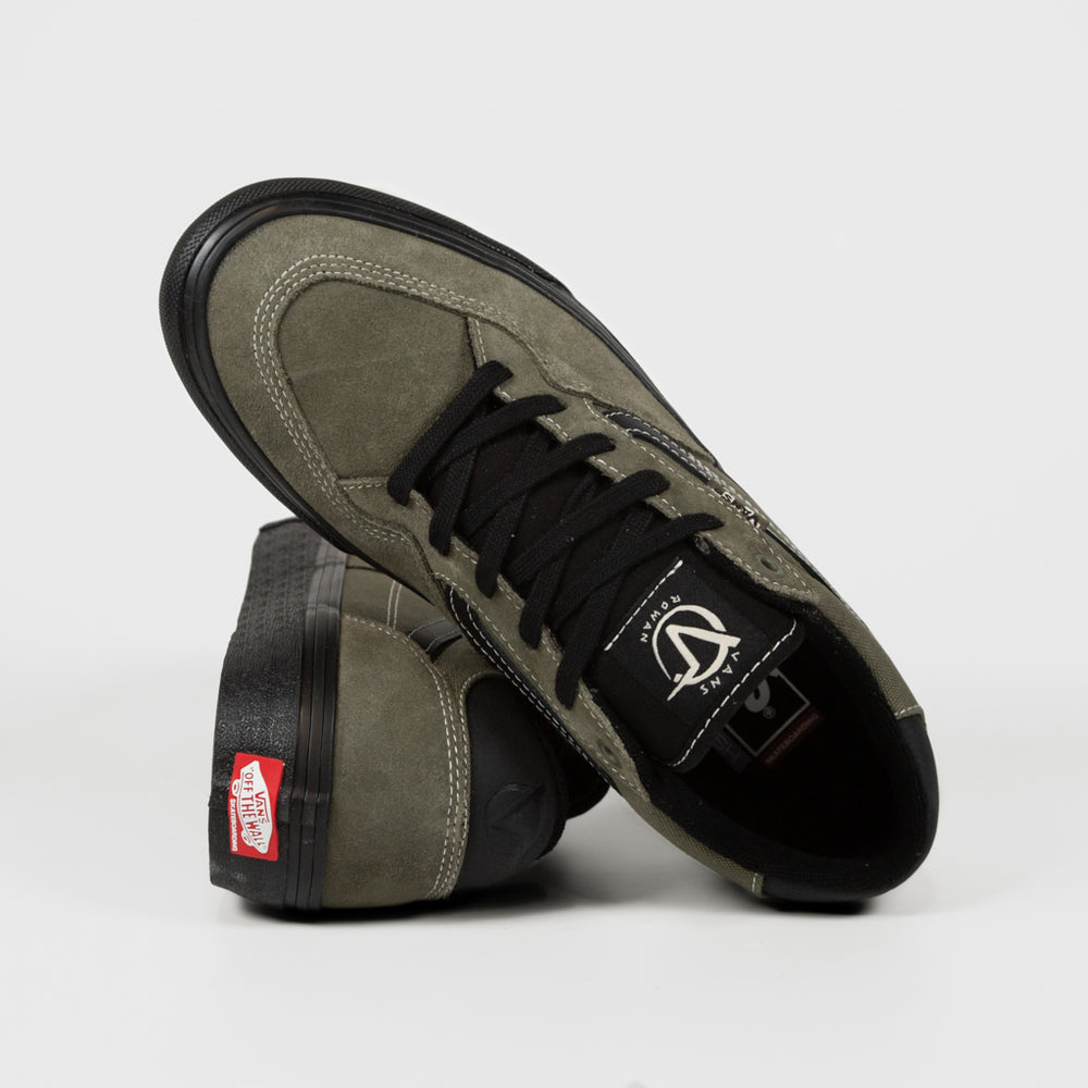 Vans Olive And Black Rowan Pro Shoes