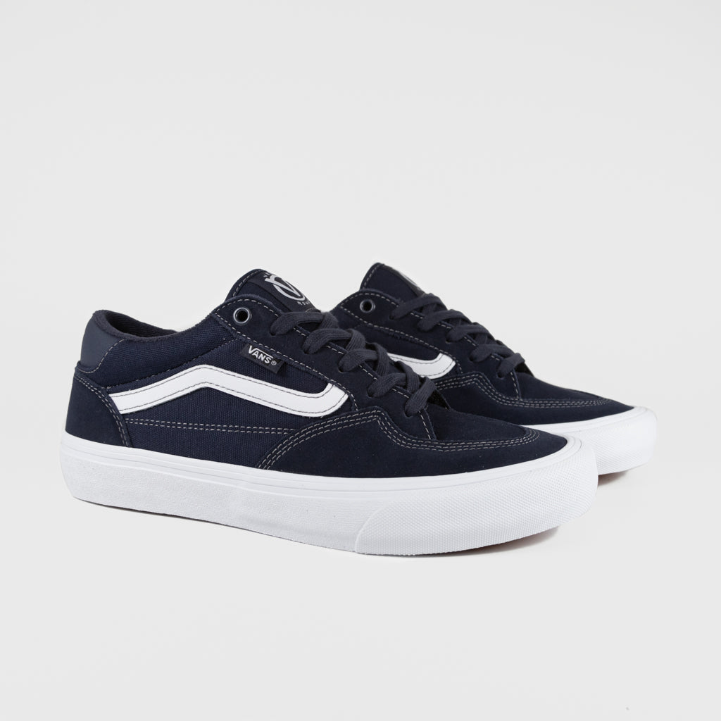 Vans Navy And White Rowan Shoes