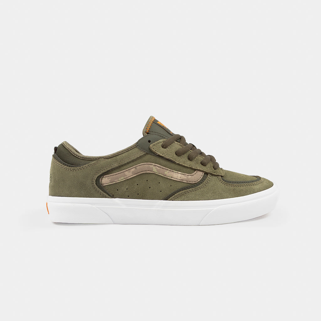 Vans Geoff Rowley Mossy Olive Suede Skate Shoes
