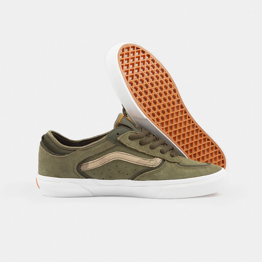 Vans Geoff Rowley Mossy Olive Suede Skate Shoes