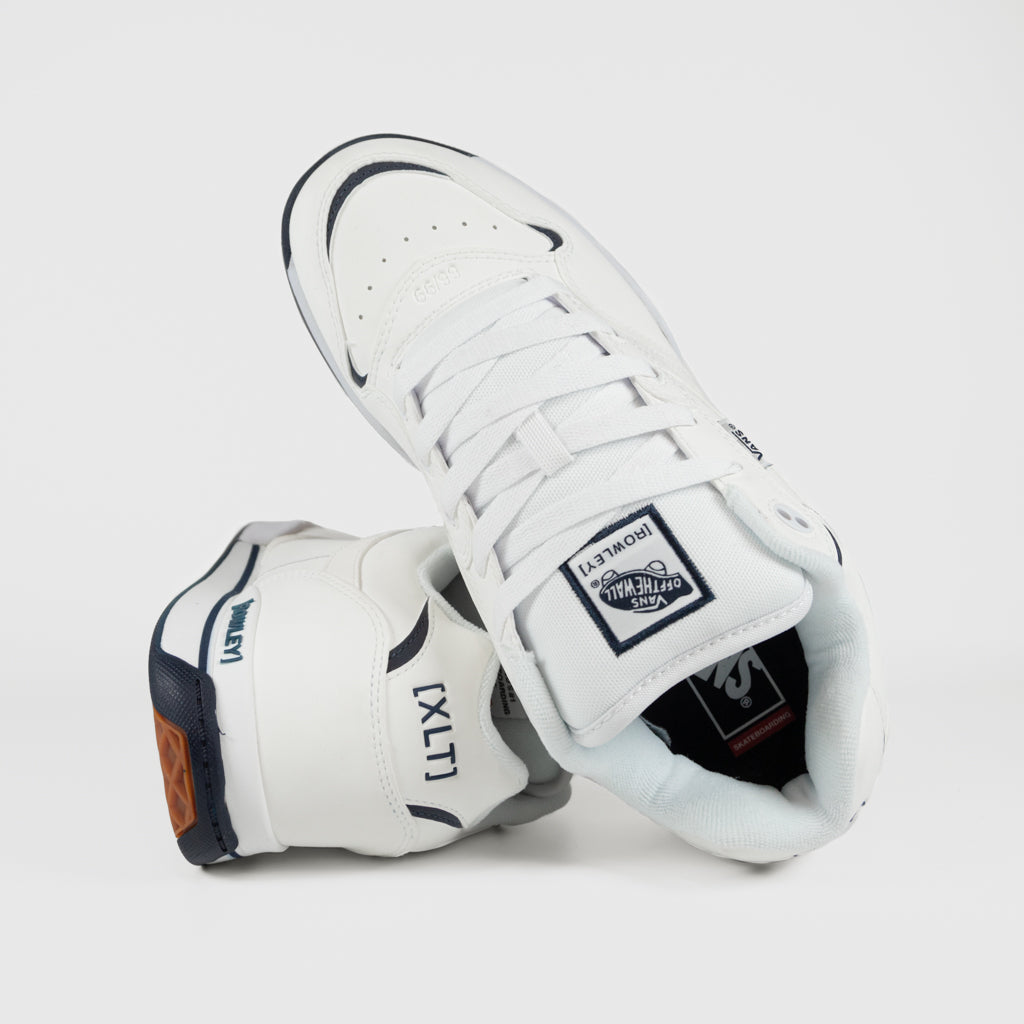 Vans White And Navy Rowley XLT Shoes