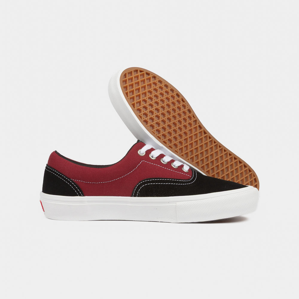Vans Black And Dark Red Skate Era Shoes