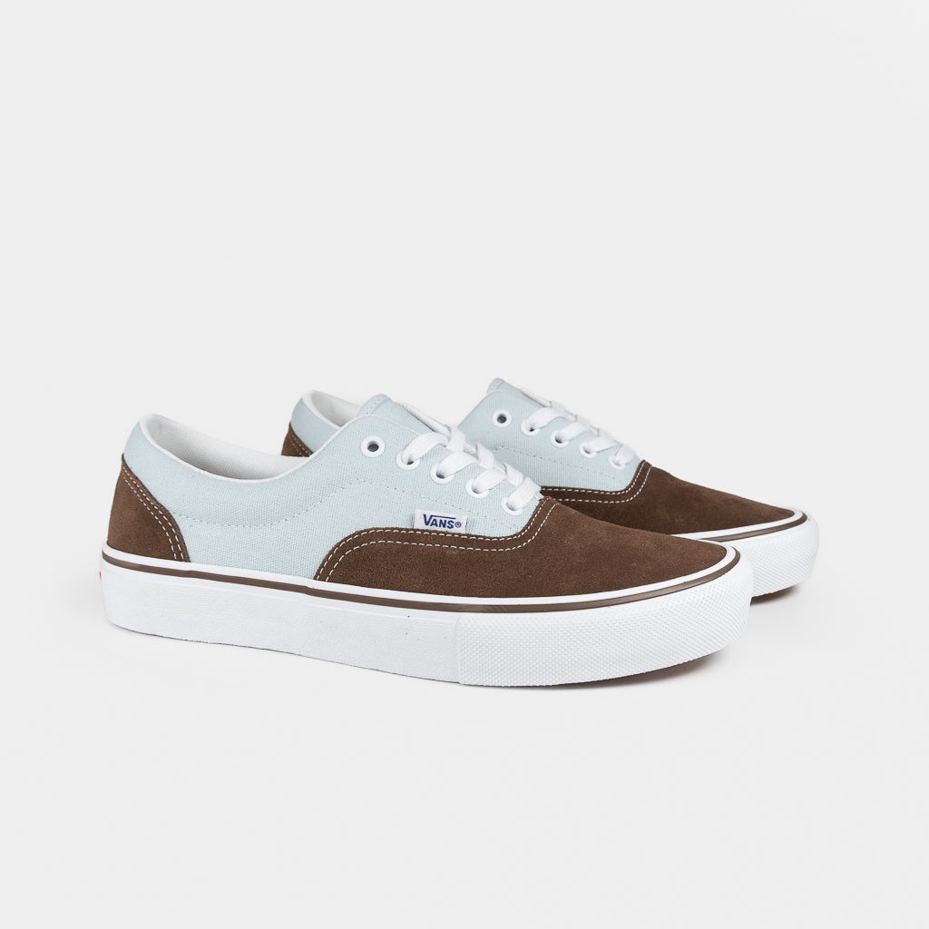 Vans Brown And Blue Skate Era Shoes