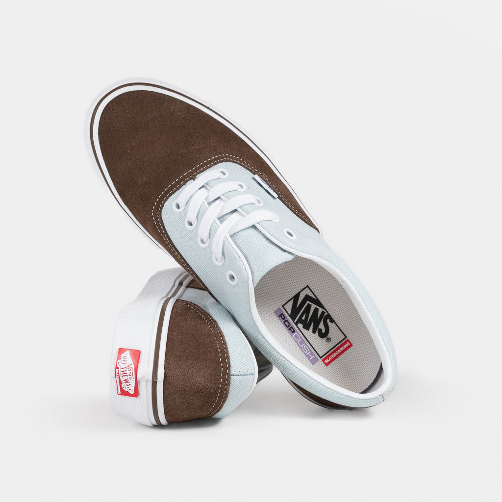 Vans Brown And Blue Skate Era Shoes