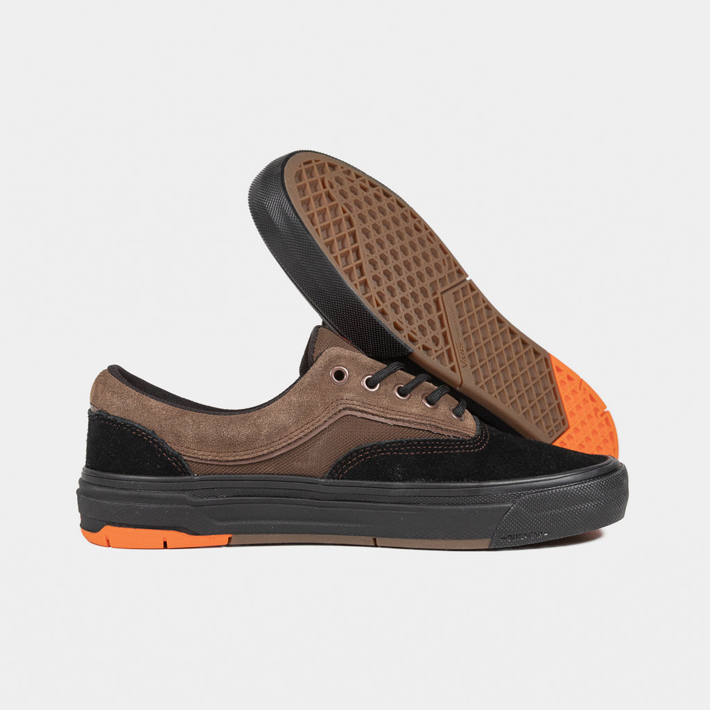 Vans Brown And Black Skate Era Wafflecup Shoes