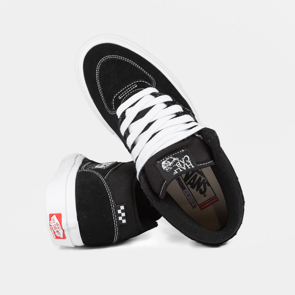 靴 Vans Half Cab BLACK/WHITE 26.5 Vans - Skate Half Cab Shoes - Black / White |.Welcome Skate Store