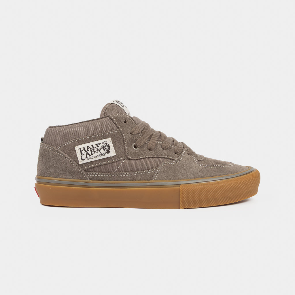 Walnut Suede Vans Skate Half Cab Shoes With Gum Sole 