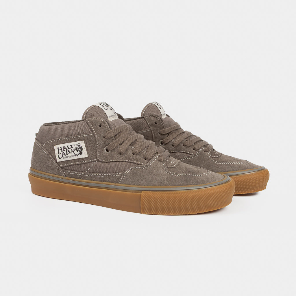 Walnut Suede Vans Skate Half Cab Shoes With Gum Sole 