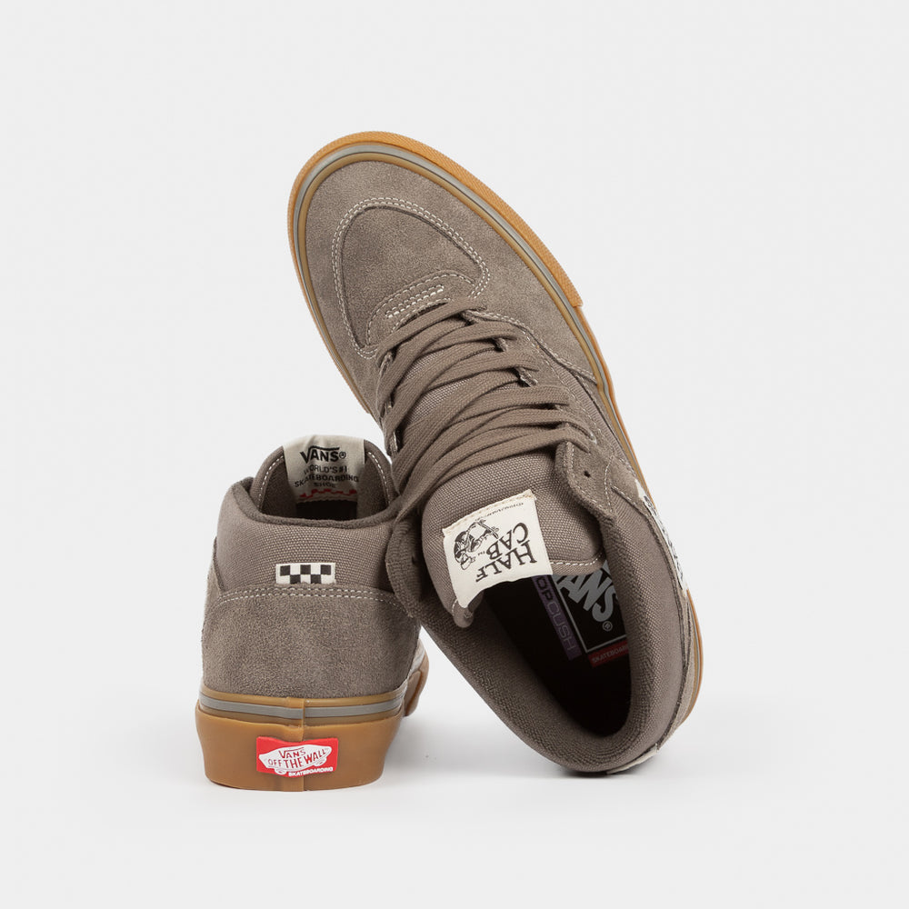 Walnut Suede Vans Skate Half Cab Shoes With Gum Sole 