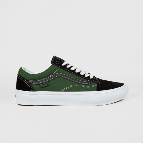 Vans - Skate Old Skool Shoes - Safari Black / Greenery
