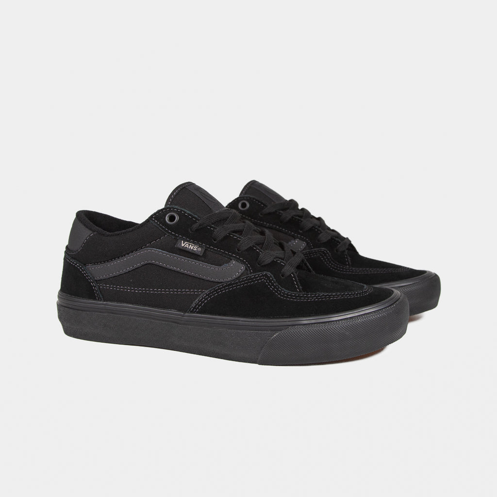 Vans Contrast Black and Grey Skate Rowan Shoes 