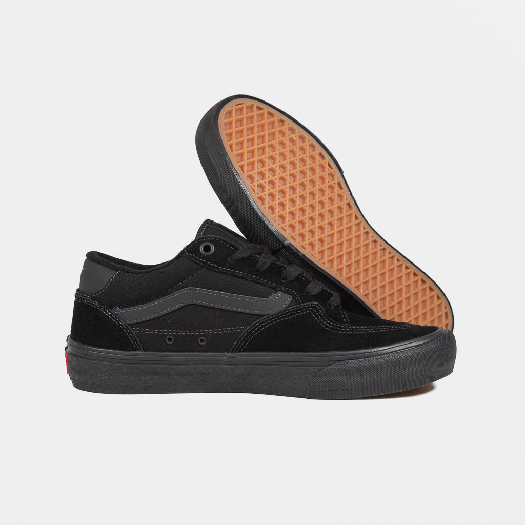 Vans Contrast Black and Grey Skate Rowan Shoes 