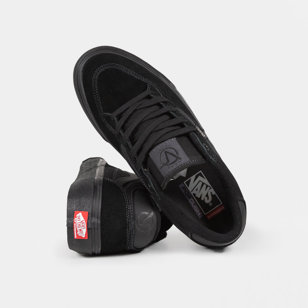 Vans Contrast Black and Grey Skate Rowan Shoes 