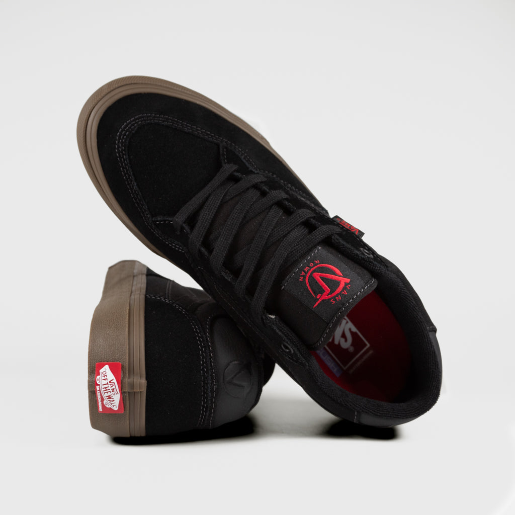 Vans Black And Gum Skate Rowan Shoes