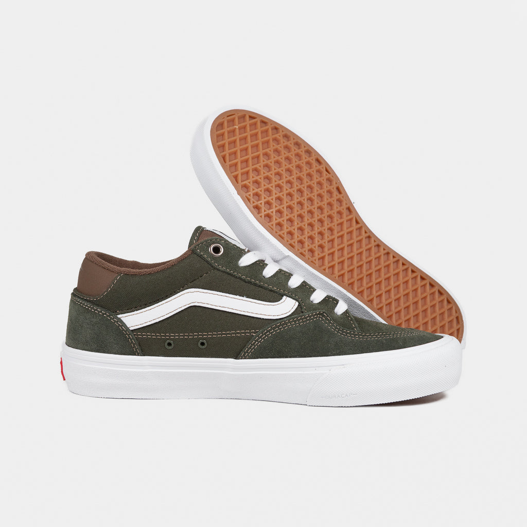 Vans Green And Brown Skate Rowan Shoes