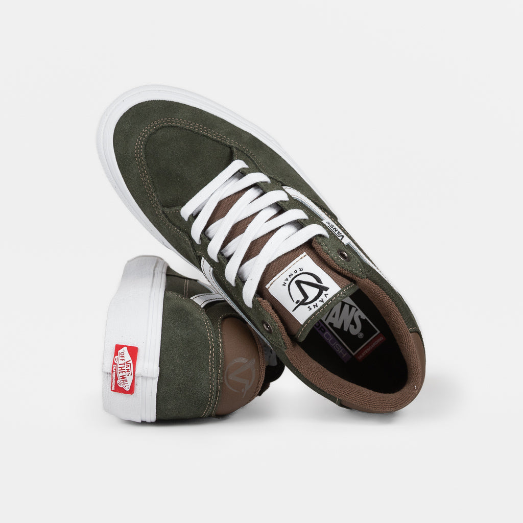 Vans Green And Brown Skate Rowan Shoes