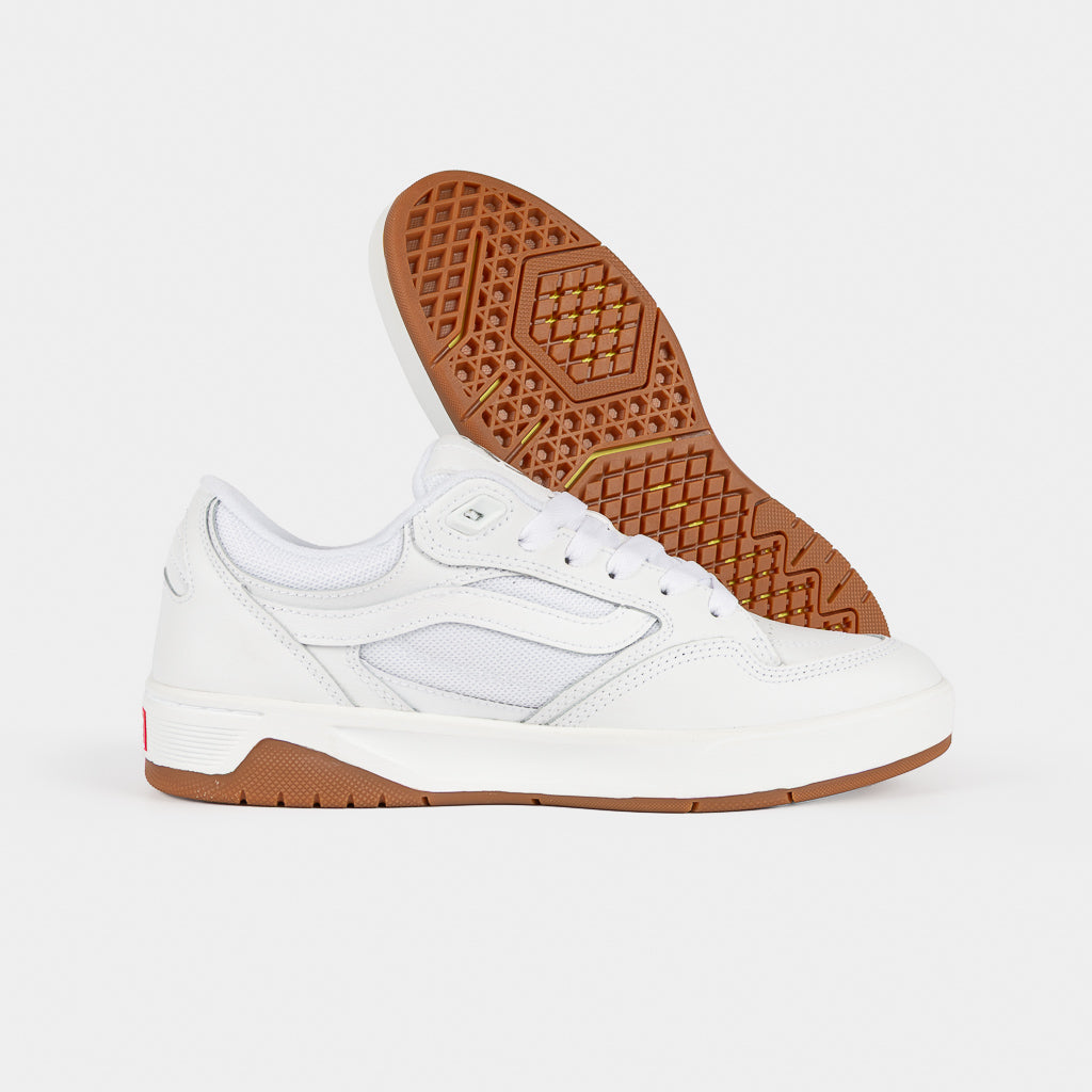 White Leather Vans Skate Rowan Z3 Shoes