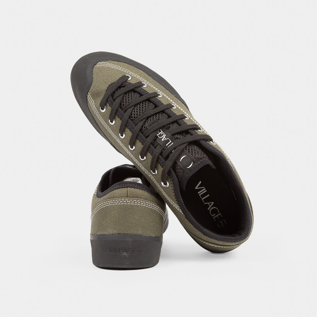 Olive Canvas Village PM 1.30 PM Skate Shoes