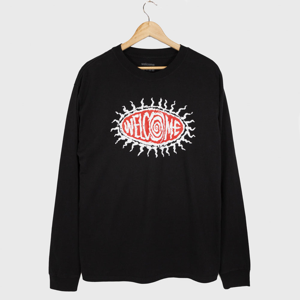 Welcome Skate Store Courtney Faded Black Longsleeve T-Shirt 