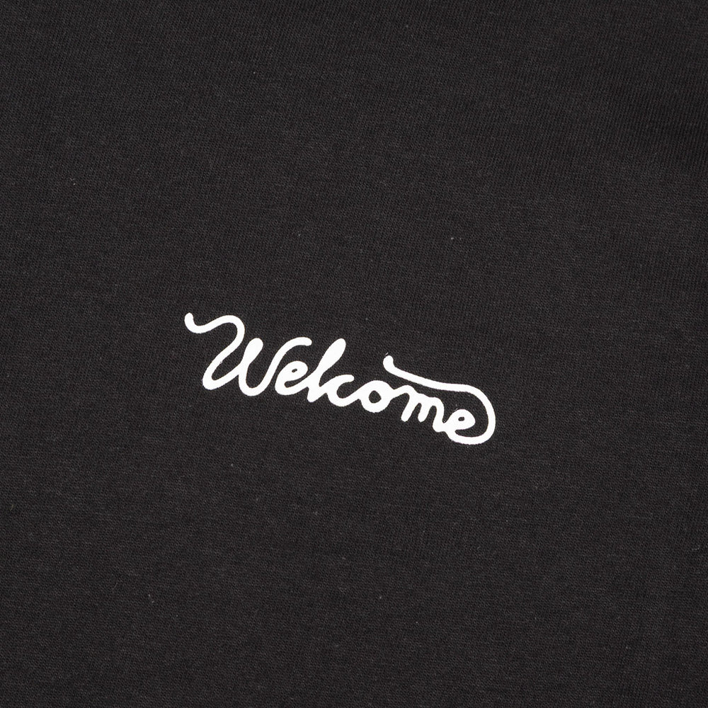 Welcome Skate Store Sun Black T-Shirt Front Print