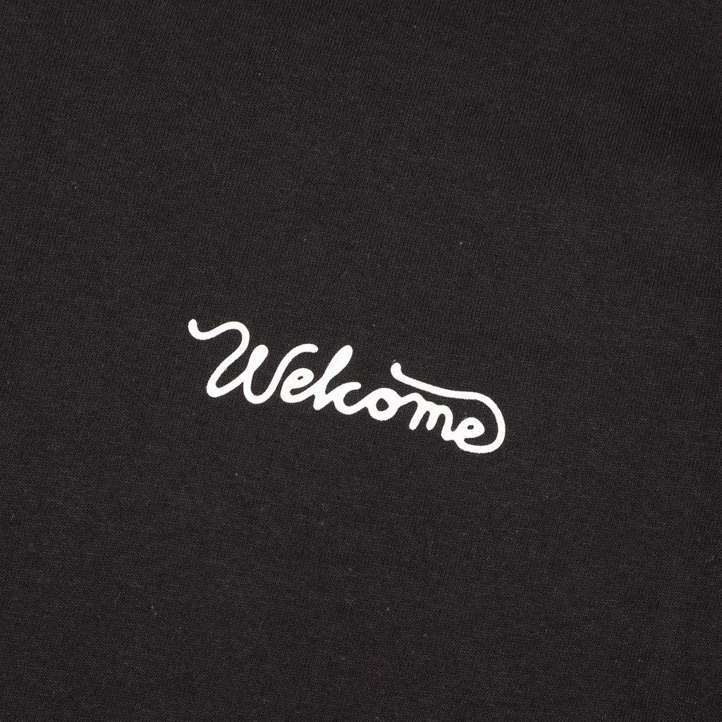 Welcome Skate Store Sun Black T-Shirt Front Print