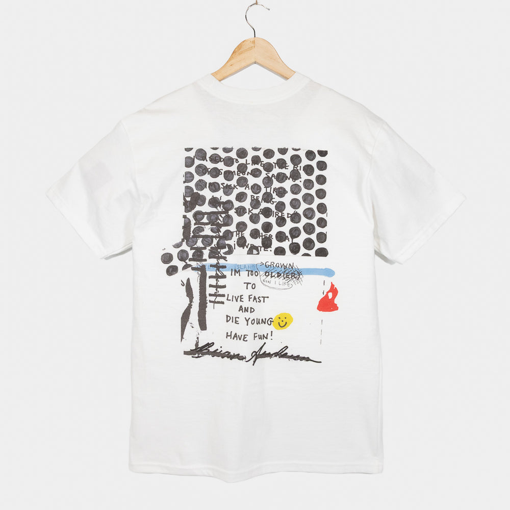 Welcome Skate Store Vague Skate Mag Brian Anderson Live Fast T-Shirt