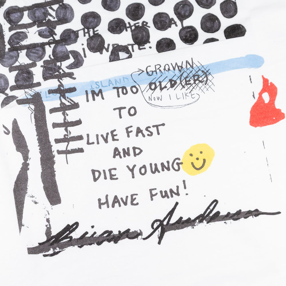 Welcome Skate Store Vague Skate Mag Brian Anderson Live Fast T-Shirt