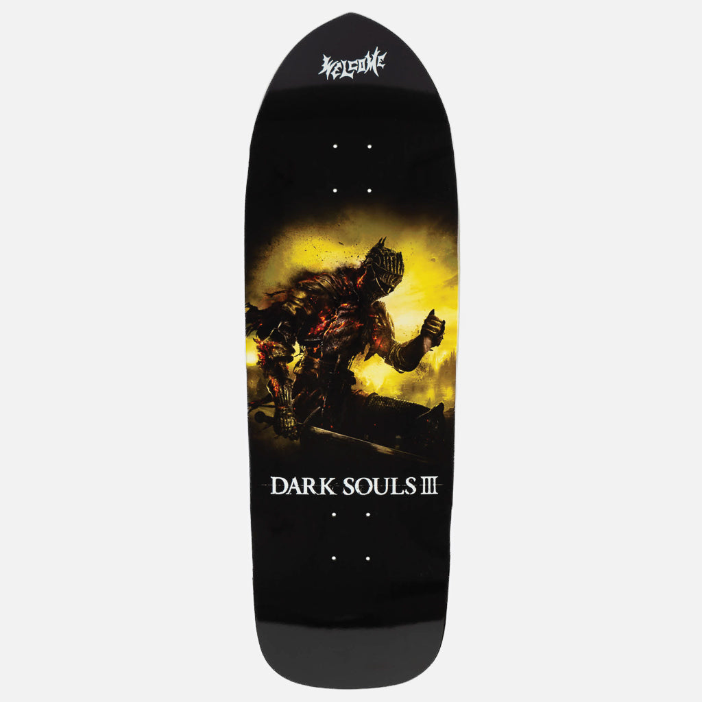 Welcome Skateboards 10.5" Dark Souls Cinder On Magic Bullet Skateboard Deck
