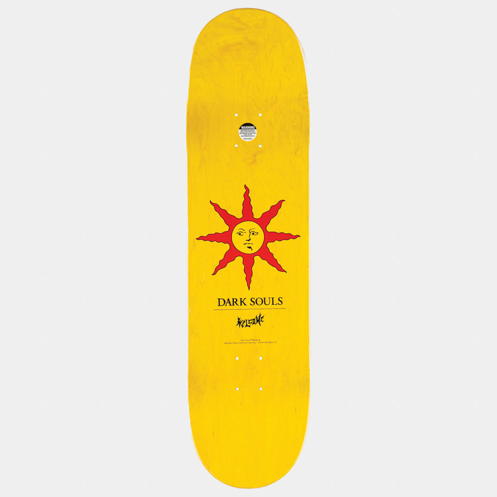 Top Graphic Of Welcome Skateboards 8.5" Dark Souls Solaire Skateboard Deck