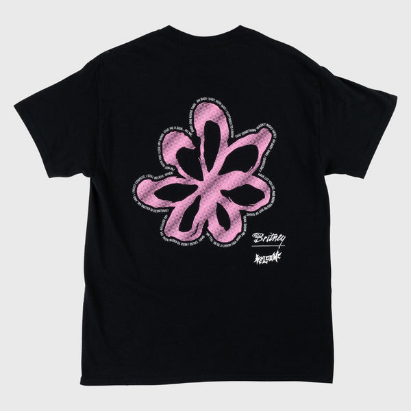 Welcome Skateboards - Britney Spears Flower T-Shirt - Black