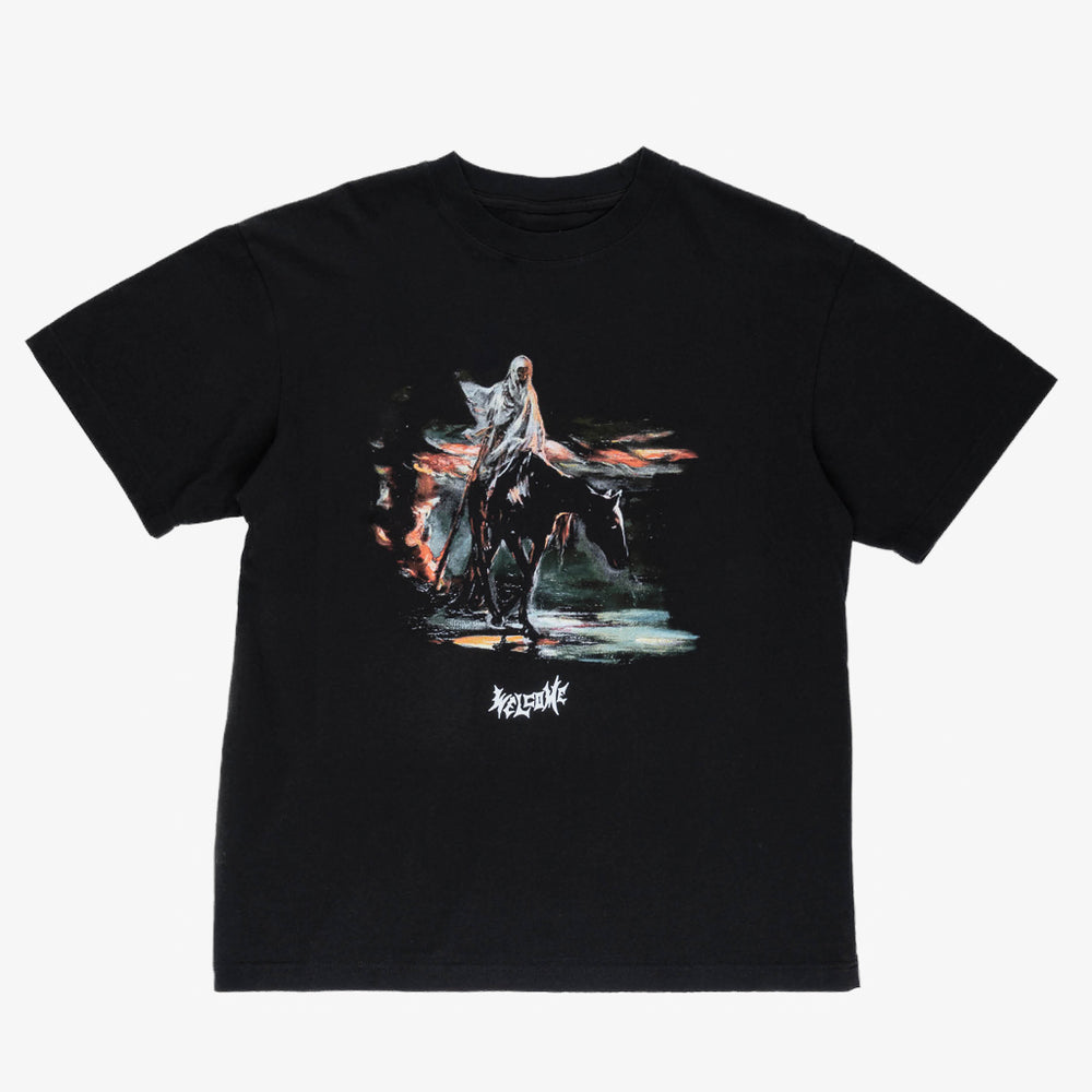 Welcome Skateboards Horseman Boxy Black T-Shirt