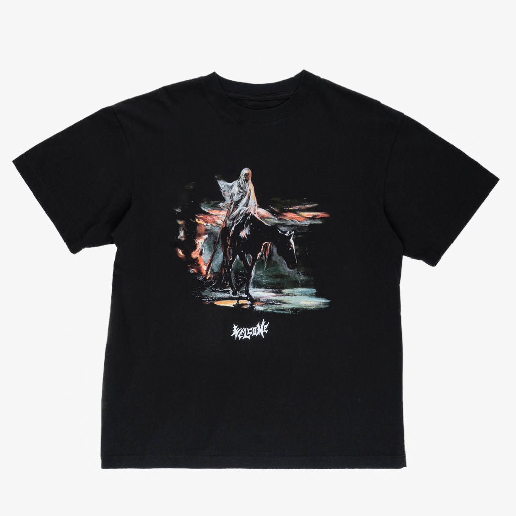 Welcome Skateboards Horseman Boxy Black T-Shirt