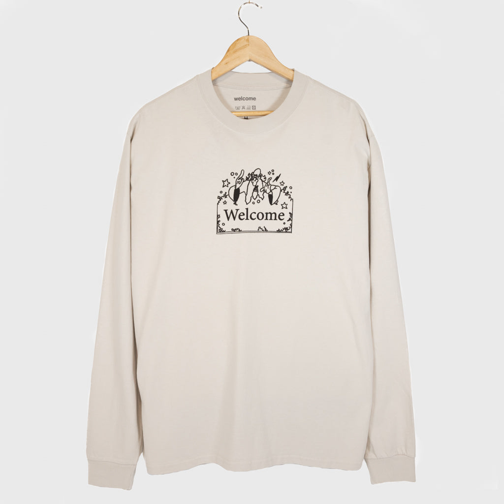 Welcome Skate Store Wizzy Faded Bone Longsleeve T-Shirt 