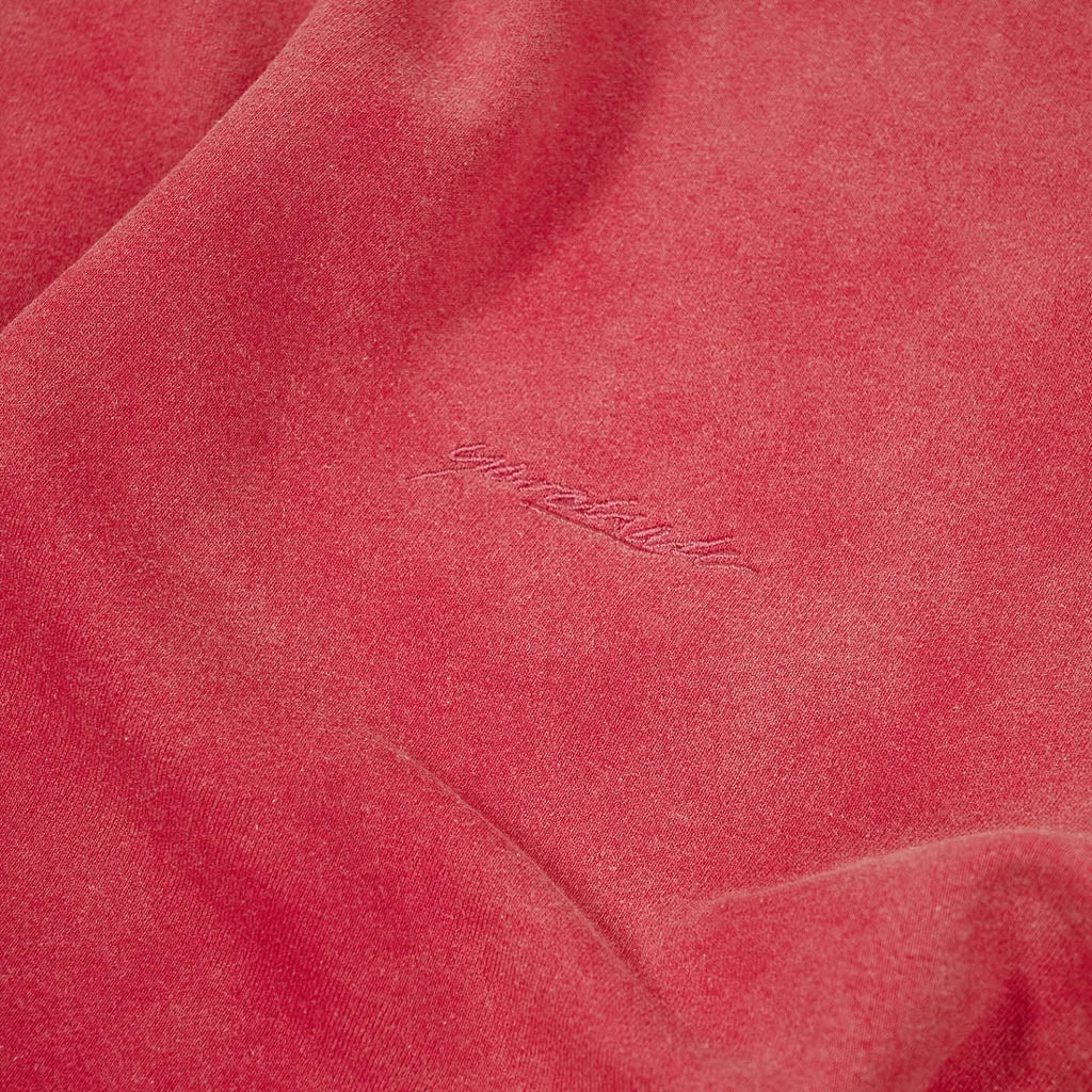 Washed Red Yardsale Bleachwave Crewneck Sweatshirt